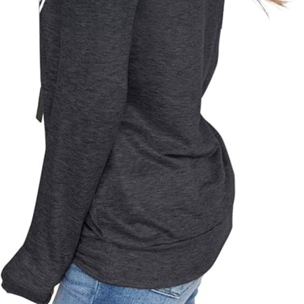 Women's Penceni "Heart" Hoodie Sweatshirt Long Sleeve Top - Picture 3 of 11